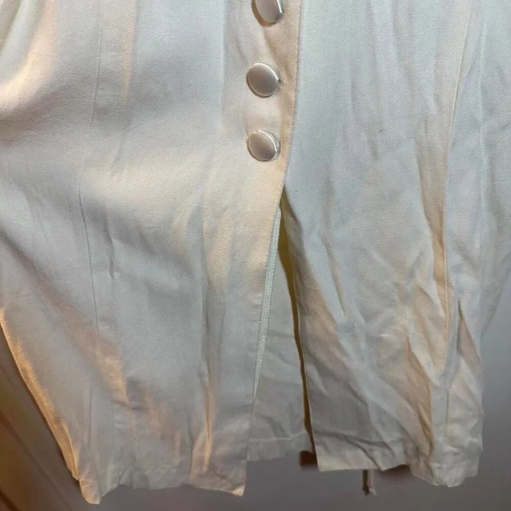 Unbranded Women's White and Cream Dress